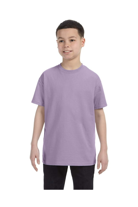 Authentic Tagless&Reg; Kids' Cotton T-Shirt , 54500 , Lavender , Small