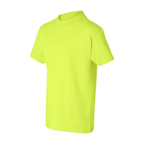Hanes - Authentic Youth T-Shirt - 5450 - Safety Green - Size: M