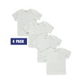 thumbnail image 1 of Hanes Baby 4-Pack Lap Shoulder T-Shirt - white, 12 - 18 months (Infant), 1 of 3