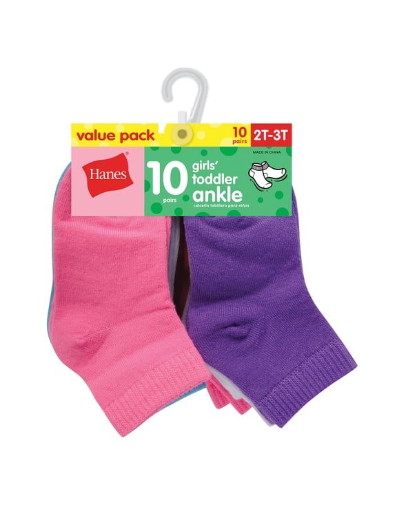 Baby Girls Ankle Socks, 10-Pack