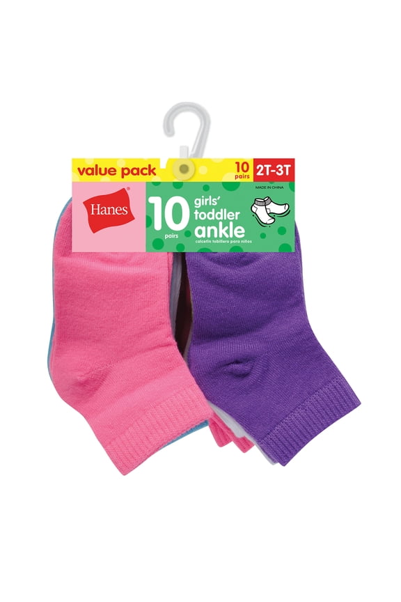 Baby Girls Ankle Socks, 10-Pack