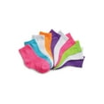 thumbnail image 1 of Hanes Baby Girls and Toddler Girls Ankle Socks, 10-Pack, 1 of 3