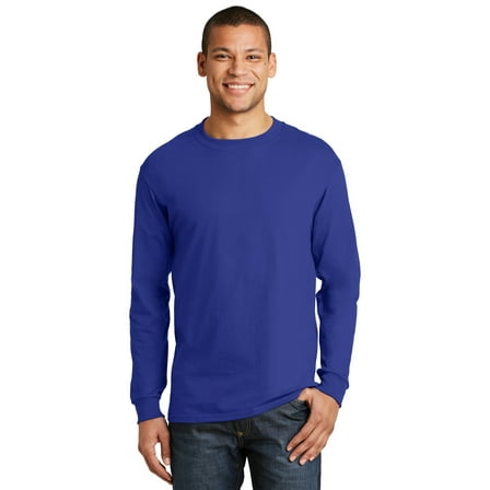 Hanes Beefy-T 100% Cotton Long Sleeve T-Shirt