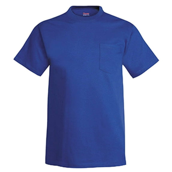 Men's Hanes Beefy-T w/Pocket (Pack of 2) 2 Deep Royal