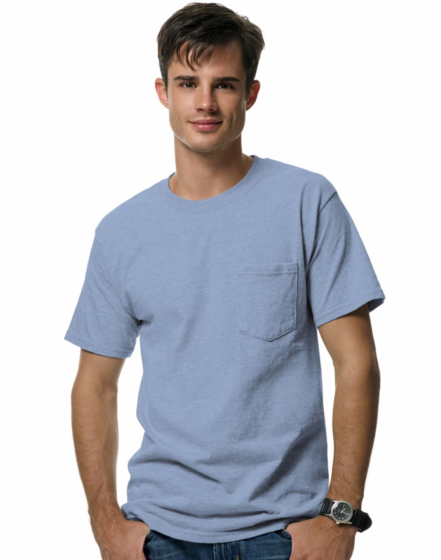 PEACHES PICK 6.1 ounce 100% Cotton POCKET T-Shirts NEW Mens S-XXL 3XL 4XL Tees e
