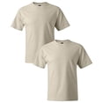 thumbnail image 1 of Hanes Beefy-T Men`s Short-Sleeve T-Shirt - Best-Seller! (Pack of 2) 2 Natural, 1 of 1
