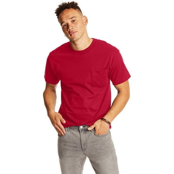 Hanes Beefy-T Pocket Tee - Support Education