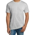thumbnail image 1 of Hanes Beefy-T Short Sleeve T-Shirt for Men’s, Crewneck Casual Blank Shirt Ash Tee, S, 1 of 4
