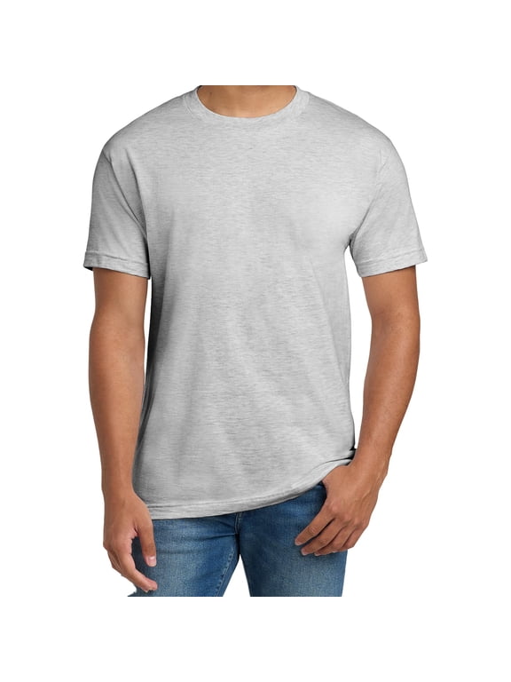 Beefy-T Short Sleeve T-Shirt for Men’s, Crewneck Casual Blank Shirt Ash Tee, XL