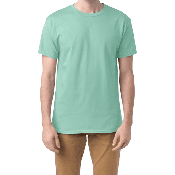 Hanes Beefy-T Short Sleeve T-Shirt for Men’s, Crewneck Casual Blank Shirt Clean Mint Tee, M