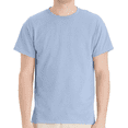 thumbnail image 1 of Hanes Beefy-T Short Sleeve T-Shirt for Men’s, Crewneck Casual Blank Shirt Light Blue Tee, 3XL, 1 of 5