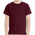 thumbnail image 1 of Hanes Men's Short Sleeve T-Shirt, Ecosmart Crewneck Shirt Casual Maroon Single Tees, Size 2XL, 1 of 5
