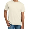 thumbnail image 1 of Hanes Beefy-T Short Sleeve T-Shirt for Men’s, Crewneck Casual Blank Shirt Natural Tee, M, 1 of 5