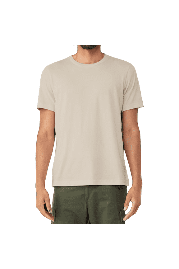 Beefy-T Short Sleeve T-Shirt for Men’s, Crewneck Casual Blank Shirt Sand Tee, L