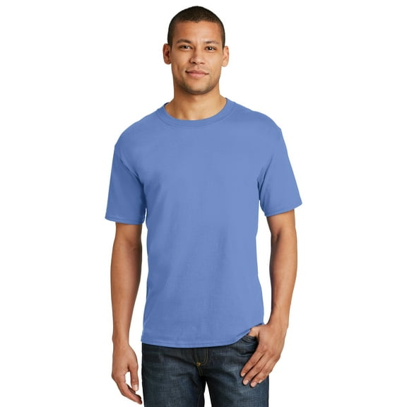 Hanes - Beefy-T T-Shirt - 5180, Carolina Blue, S, Pack Of 2, Hanes Mens T-Shirts
