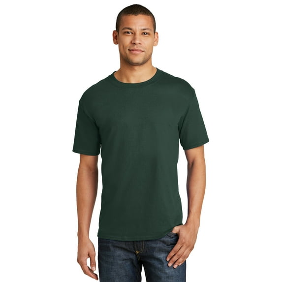 Hanes - Beefy-T T-Shirt - 5180, Deep Forest, XL, Pack Of 2, Hanes Mens T-Shirts