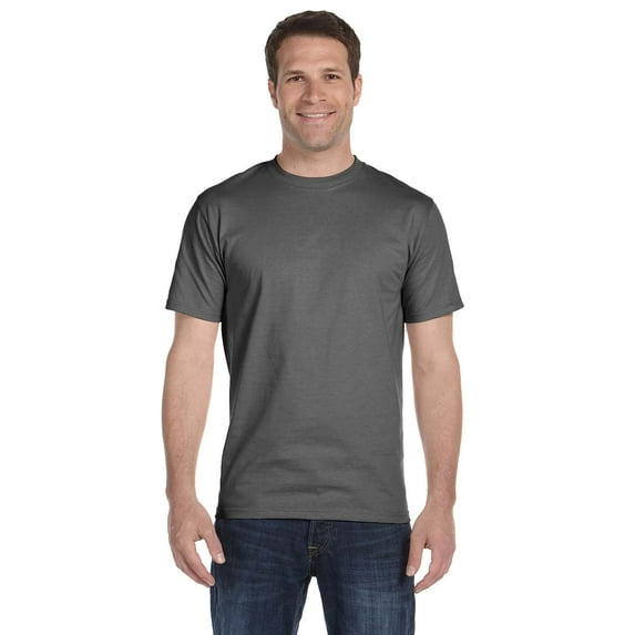 Hanes - Beefy-T T-Shirt - 5180, Smoke Gray, S, Pack Of 2, Hanes Mens T-Shirts