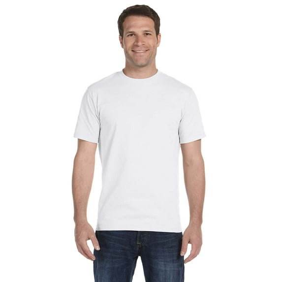 Hanes - Beefy-T T-Shirt - 5180, White, M, Pack Of 10, Hanes Mens T-Shirts