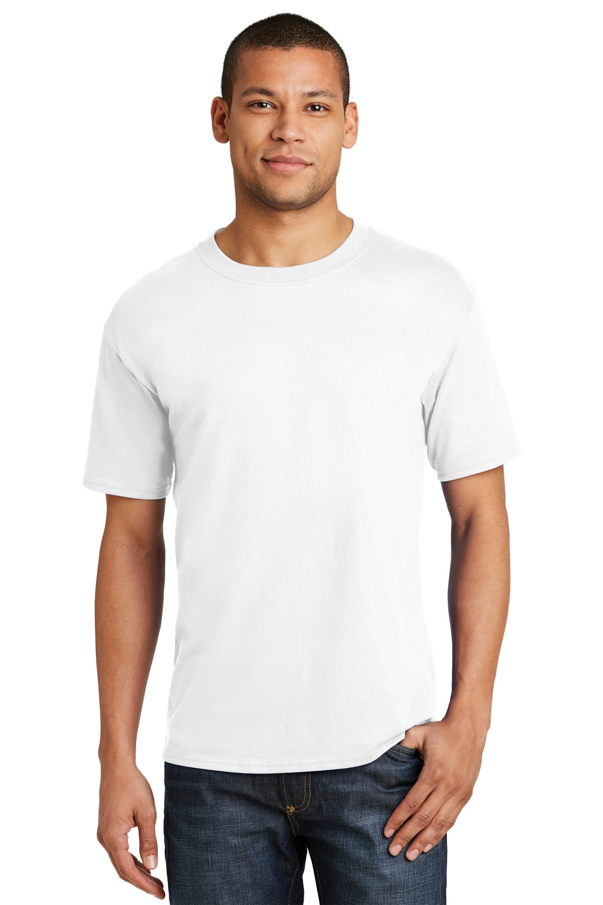 Hanes - Beefy-T T-Shirt - 5180, White, XL, Pack Of 4, Tshirts for