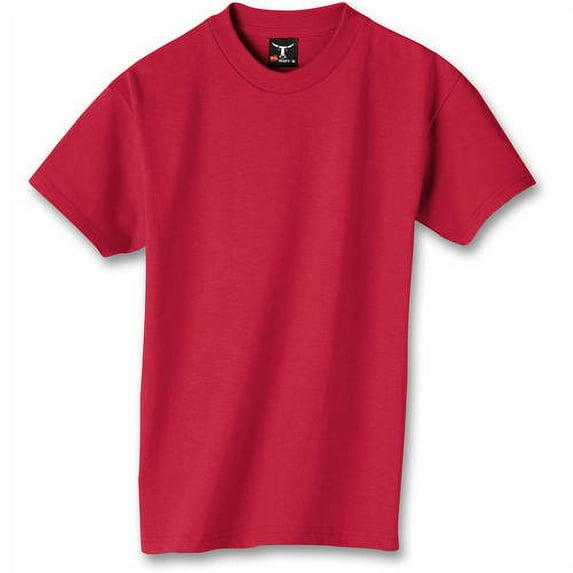 Hanes Beefy-T T-Shirt (5380) Deep Red, L (Pack of 3)
