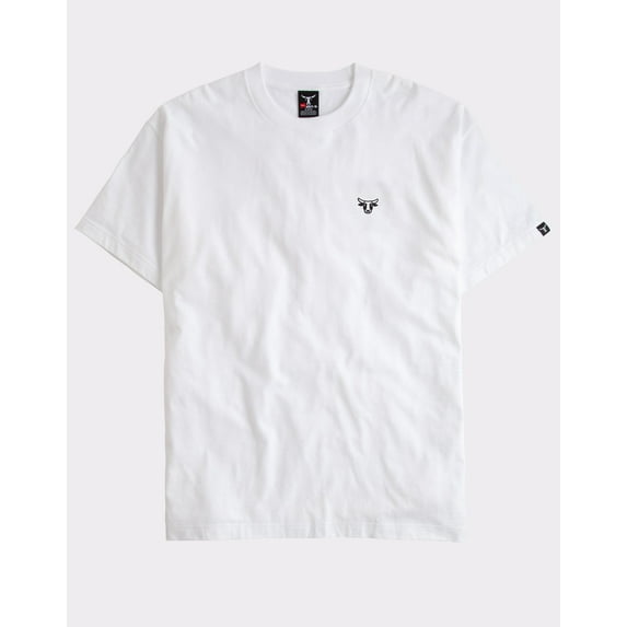 Hanes Beefy-T T-Shirt Unisex Heavyweight Cotton Graphic Short Sleeve Bull Logo Crewneck