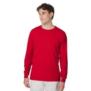 Hanes Beefy-T Unisex Long Sleeve T-Shirt Deep Red 2XL