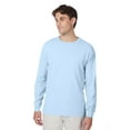 thumbnail image 1 of Hanes Beefy-T Unisex Long Sleeve T-Shirt Light Blue S, 1 of 4