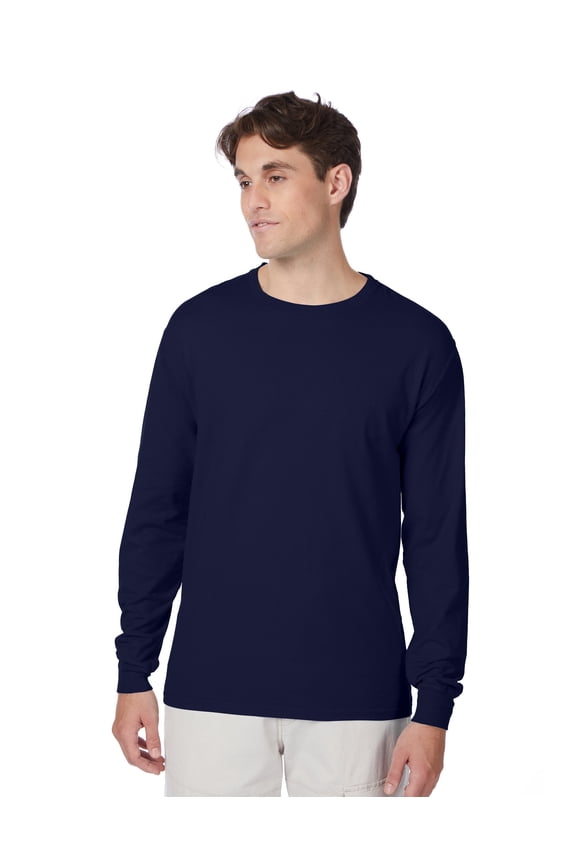 Beefy-T Unisex Long Sleeve T-Shirt Navy L