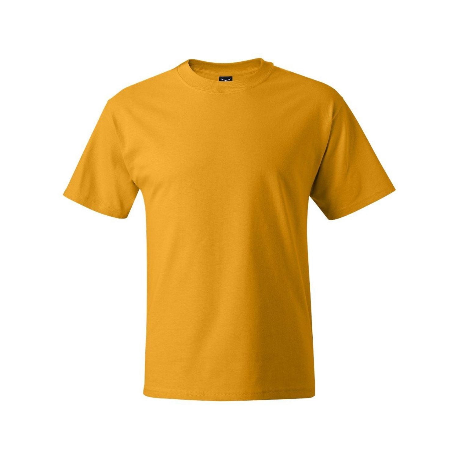 Hanes Beefy-T Unisex Short Sleeve T-Shirt Gold L