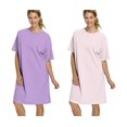 thumbnail image 1 of Hanes Versatile Women's Cloths Beefy-T Nightshirt Pale Pink, One size, 1 of 1