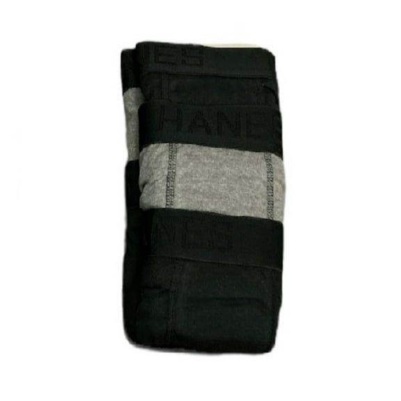 Hanes Best Men's Tagless Comfort Flex Waist Boxer Briefs, 5 Pack (Black/Grey, XL(40-42))