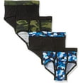 thumbnail image 1 of Hanes Big Boys Ultimate ComfortSoft Dyed Briefs 4-Pack, Assorted, M, 1 of 1