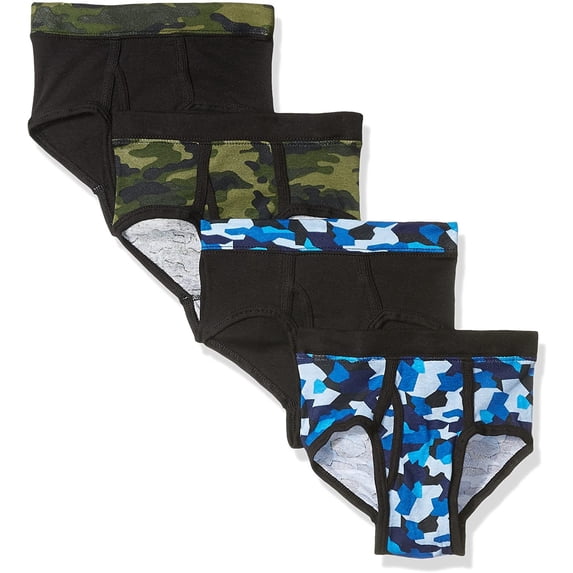 Hanes Big Boys Ultimate ComfortSoft Dyed Briefs 4-Pack, Assorted, M