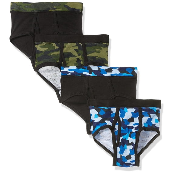 Hanes Big Boys Ultimate ComfortSoft Dyed Briefs 4-Pack, Assorted, S
