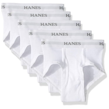 Hanes Big Boys Ultimate White Briefs 5-Pack Big Boys Large Assorted