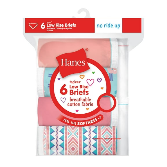 Hanes Big Girls Brief Panties