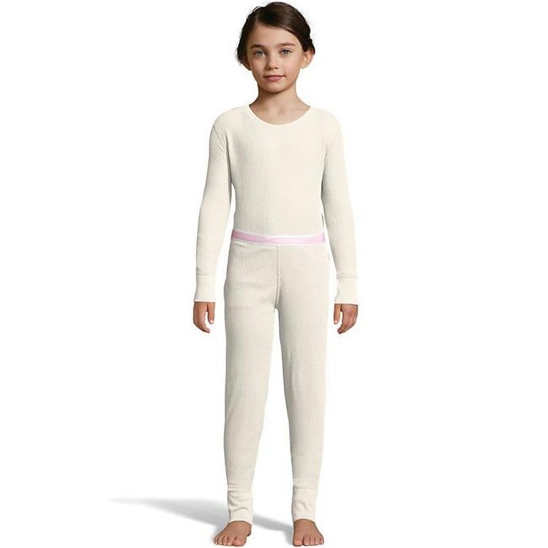 Hanes Big Girls Pant Crewneck Long Sleeve Long Underwear Walmart