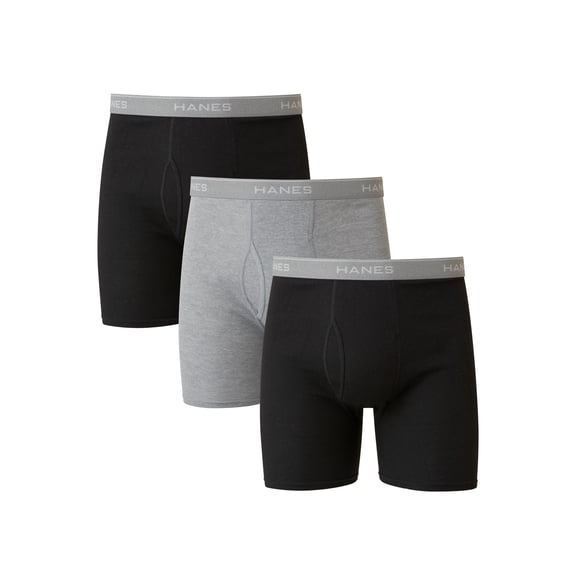 Big Man Underwear, Boxer Brief Underwear Pack, Cotton, 3-Pack (Big & Tall Sizes)