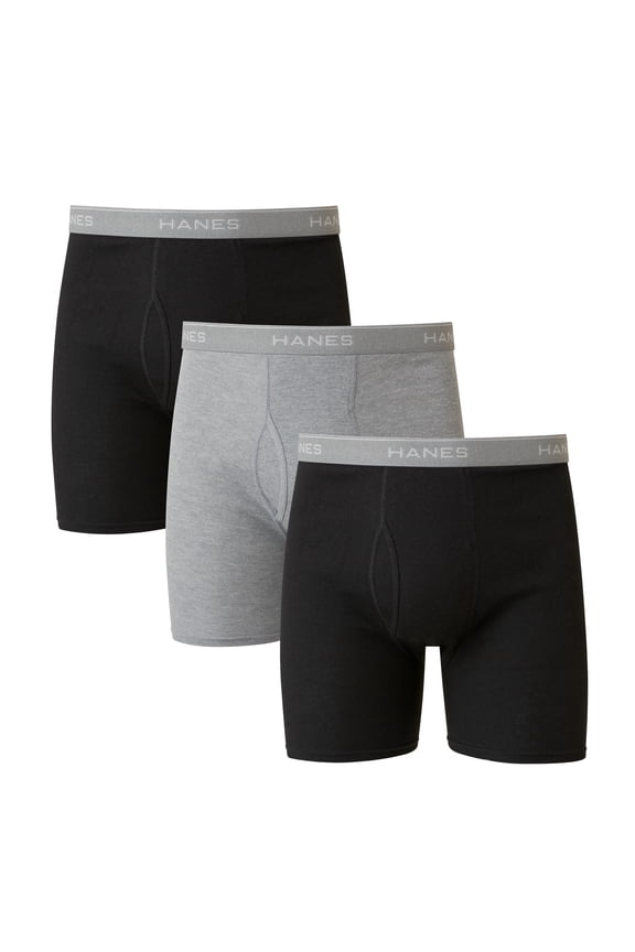 Big Man Underwear, Boxer Brief Underwear Pack, Cotton, 3-Pack (Big & Tall Sizes)