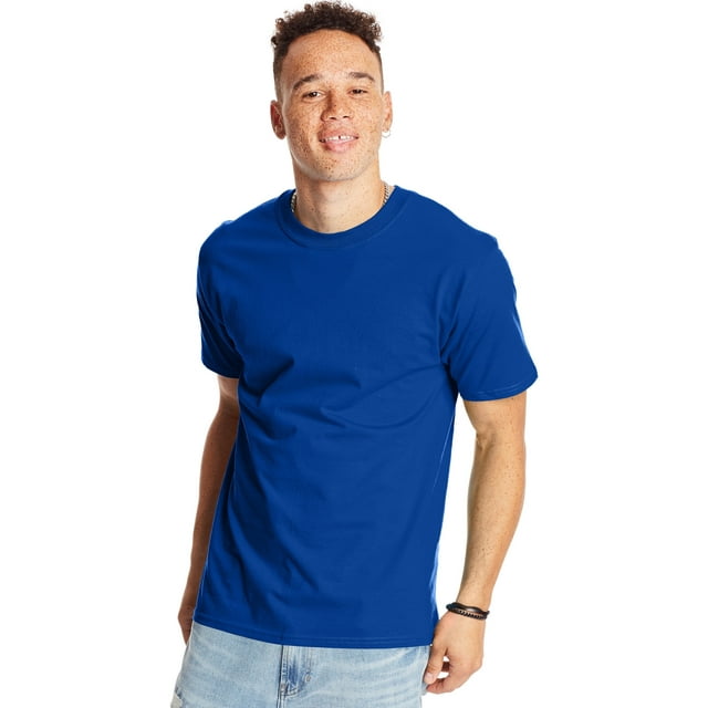 Hanes Big Men's Beefy Heavyweight Short Sleeve Tshirt Tall Sizes, Up