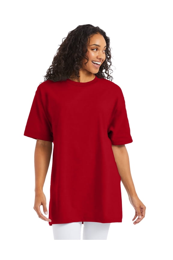 Beefy-T Men's Heavyweight Cotton T-Shirt (Big & Tall Sizes) Deep Red 4XT