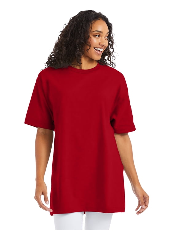 Beefy-T Men's Heavyweight Cotton T-Shirt (Big & Tall Sizes) Deep Red 4XLT