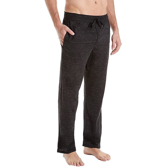 Hanes Big Men's Ultimate Spade Dye Knit Sleep Lounge Pant 41599-XXXX-LargeTall (Black)