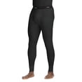 thumbnail image 1 of Hanes Men's X-Temp Thermal Waffle Long Underwear Bottoms, Black, 1 of 2