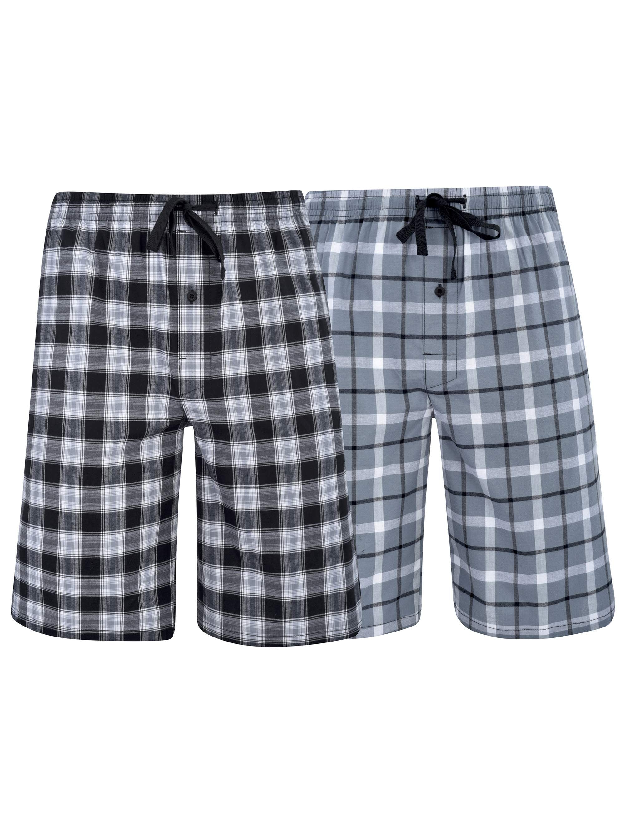 Hanes Big & Tall Men's 2-Pack Woven Stretch Sleep Jam Short