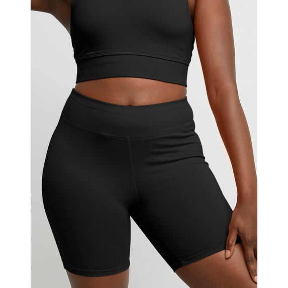 Hanes Bike Shorts Stretch Jersey High-Rise Originals Women's Workout Gym XS-2XL