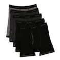 thumbnail image 1 of Men's Hanes 7694R5 Premium Cotton Ringer Boxer Briefs - 5 Pack (Assorted S), 1 of 5