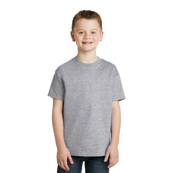 Hanes Boy's 100 Percent Cotton Short Sleeve T-Shirt - 5450