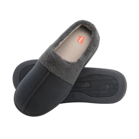 Hanes Boy's Slipper Clog With Memory Foam Indoor/Outdoor Sole