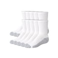 thumbnail image 1 of Hanes Boy's Uniform Crew Socks Pack, 10-Pack, Moisture-Wicking, Cushioned White/Grey Heather/Varsity Royal L, 1 of 2